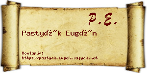 Pastyák Eugén névjegykártya